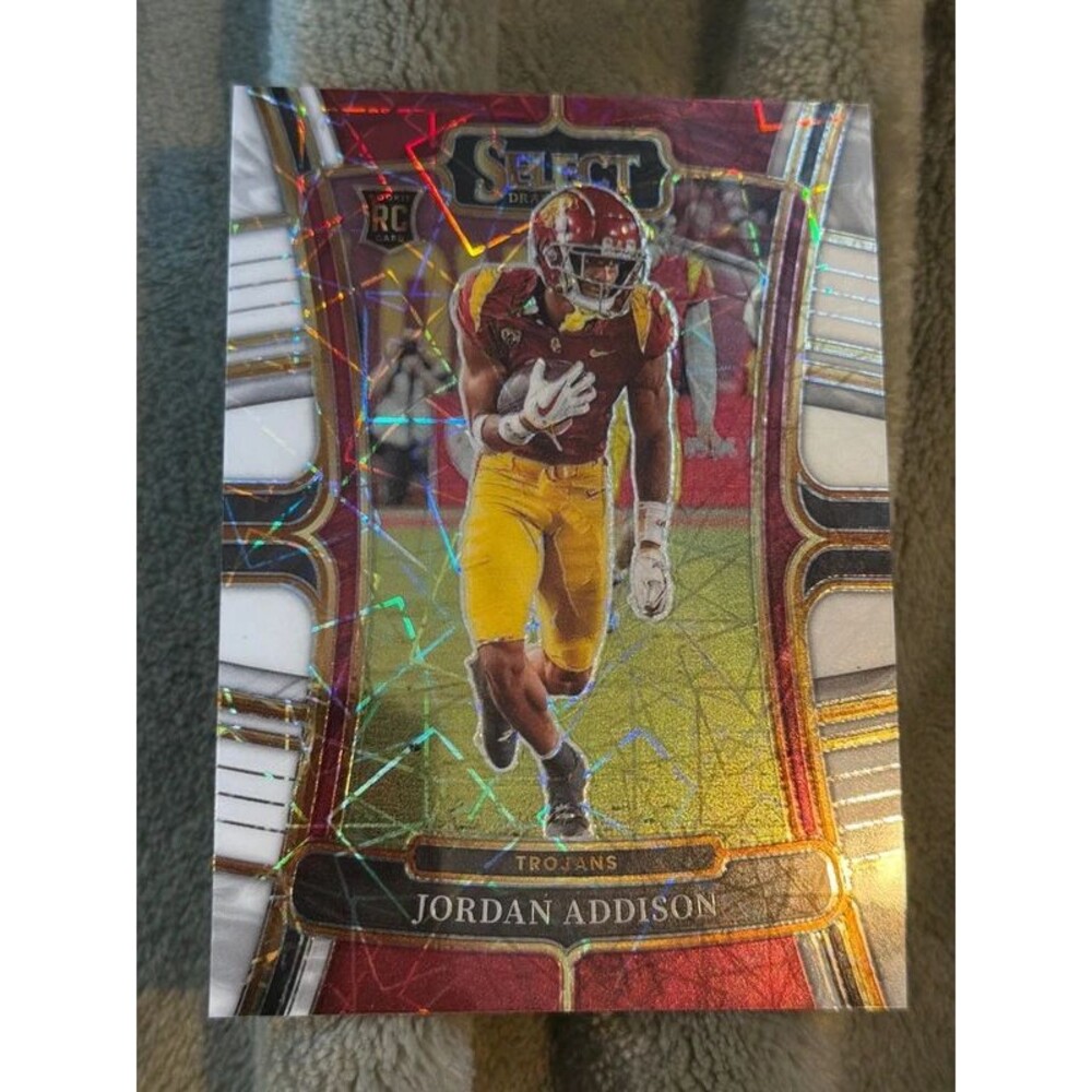 2023 Panini Select Jordan Addison Red Lazer Prizm Rookie RC #6 USC